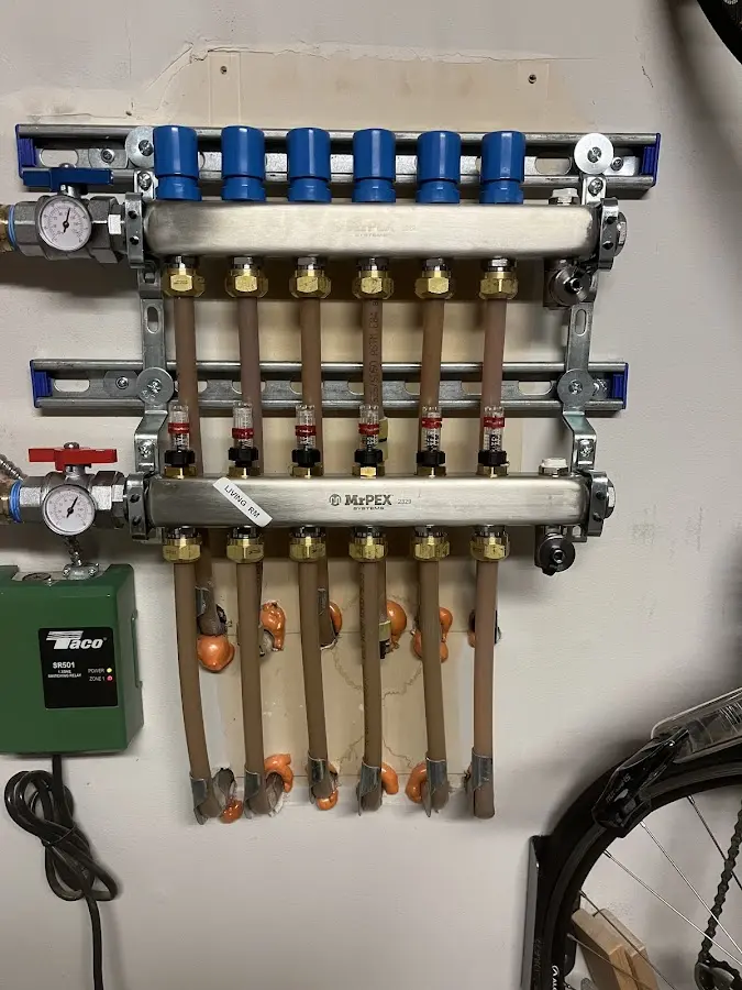 Plumber performing Leak Detection at a residential property in Lochmoor Waterway Estates